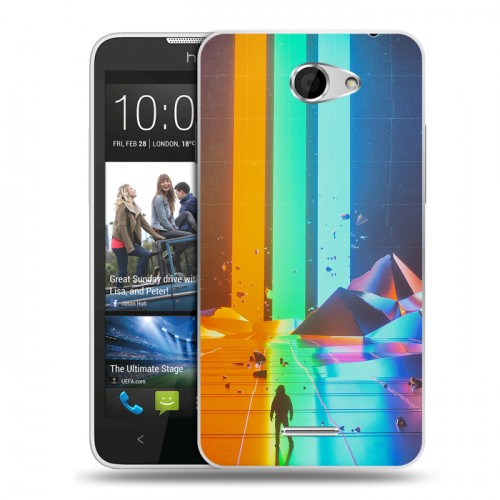 Дизайнерский пластиковый чехол для HTC Desire 516 Imagine Dragons