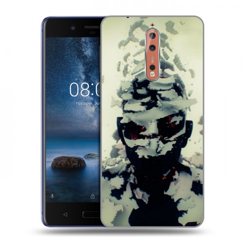 Дизайнерский пластиковый чехол для Nokia 8 Linkin Park