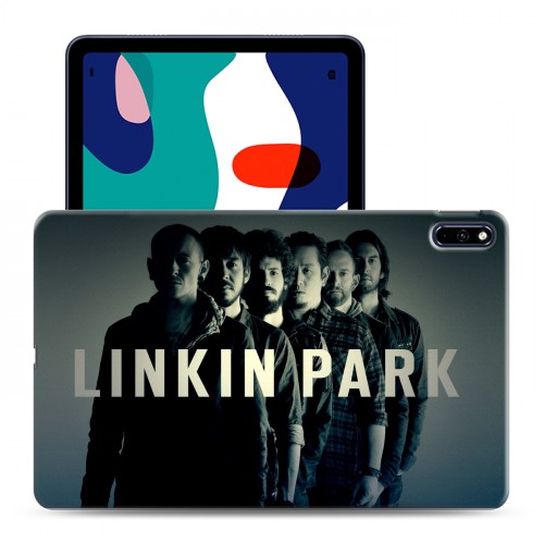 Дизайнерский силиконовый с усиленными углами чехол для Huawei MatePad Linkin Park
