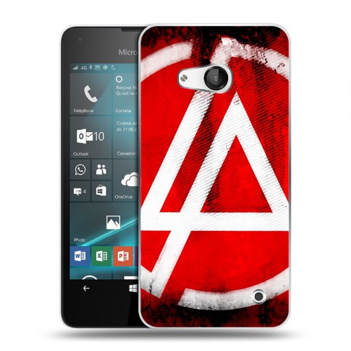 Дизайнерский пластиковый чехол для Microsoft Lumia 550 Linkin Park