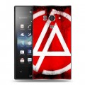 Дизайнерский пластиковый чехол для Sony Xperia acro S Linkin Park