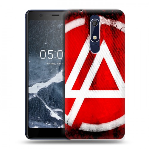 Дизайнерский пластиковый чехол для Nokia 5.1 Linkin Park