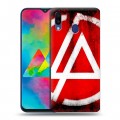 Дизайнерский пластиковый чехол для Samsung Galaxy M20 Linkin Park