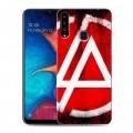 Дизайнерский пластиковый чехол для Samsung Galaxy A20s Linkin Park