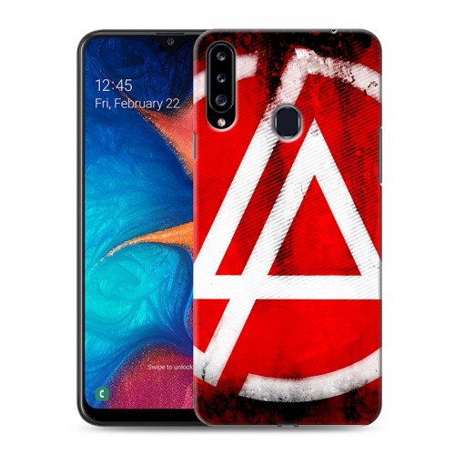 Дизайнерский пластиковый чехол для Samsung Galaxy A20s Linkin Park