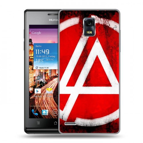 Дизайнерский пластиковый чехол для Huawei Ascend P1 Linkin Park