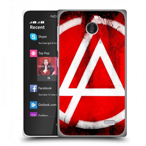 Дизайнерский пластиковый чехол для Nokia X Linkin Park