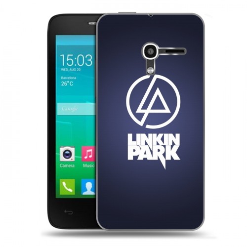 Дизайнерский пластиковый чехол для Alcatel One Touch Pop D3 Linkin Park
