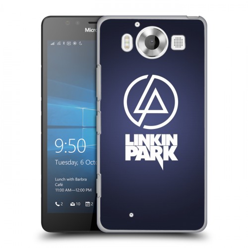 Дизайнерский пластиковый чехол для Microsoft Lumia 950 Linkin Park