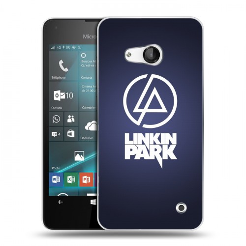 Дизайнерский пластиковый чехол для Microsoft Lumia 550 Linkin Park