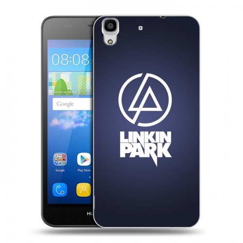 Дизайнерский пластиковый чехол для Huawei Y6 Linkin Park