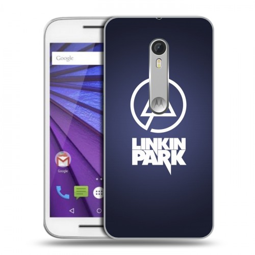 Дизайнерский пластиковый чехол для Lenovo Moto G Linkin Park