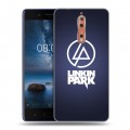 Дизайнерский пластиковый чехол для Nokia 8 Linkin Park