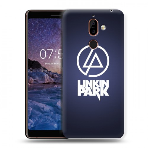 Дизайнерский пластиковый чехол для Nokia 7 Plus Linkin Park