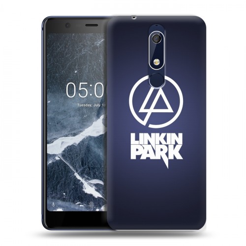 Дизайнерский пластиковый чехол для Nokia 5.1 Linkin Park