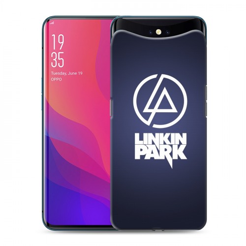 Дизайнерский силиконовый чехол для OPPO Find X Linkin Park