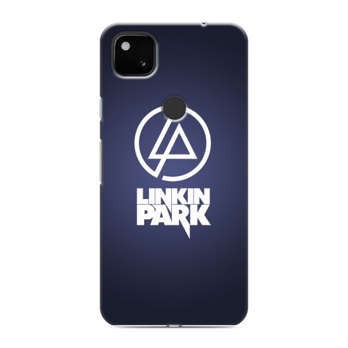 Дизайнерский пластиковый чехол для Google Pixel 4a Linkin Park