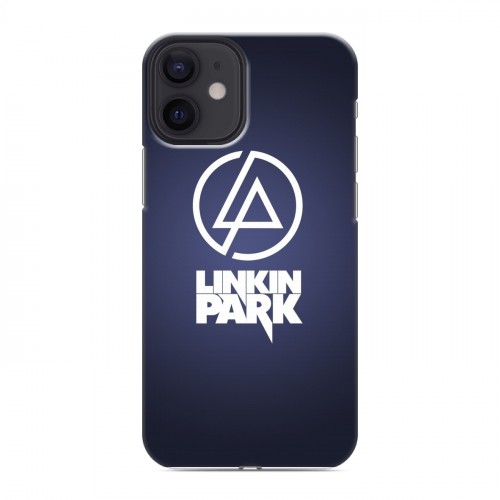 Дизайнерский силиконовый с усиленными углами чехол для Iphone 12 Mini Linkin Park