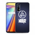 Дизайнерский силиконовый с усиленными углами чехол для Realme 7 Linkin Park