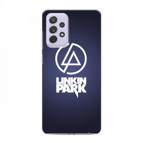 Дизайнерский силиконовый с усиленными углами чехол для Samsung Galaxy A72 Linkin Park