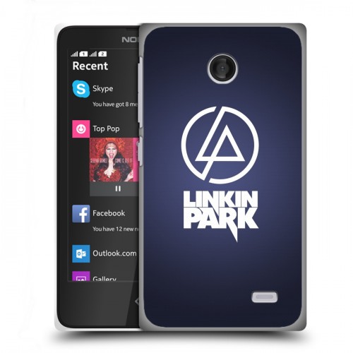 Дизайнерский пластиковый чехол для Nokia X Linkin Park