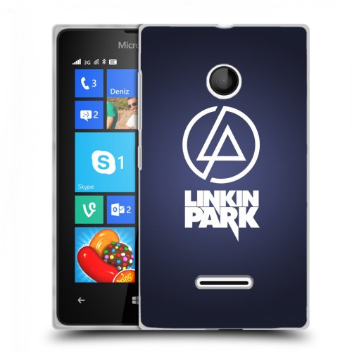 Дизайнерский пластиковый чехол для Microsoft Lumia 435 Linkin Park