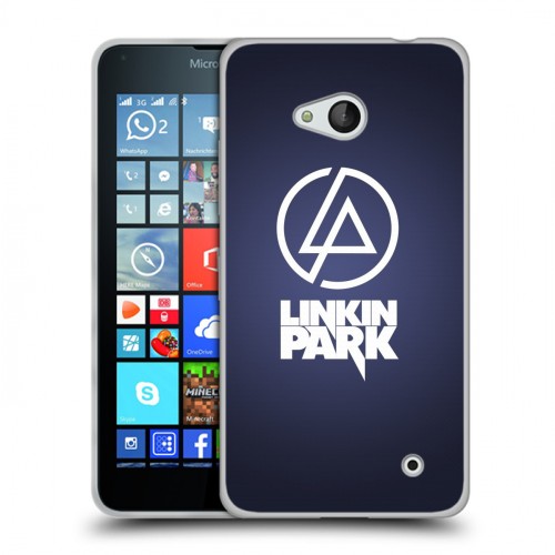 Дизайнерский пластиковый чехол для Microsoft Lumia 640 Linkin Park