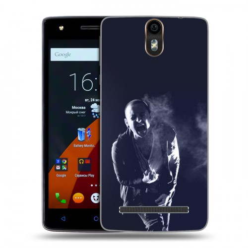 Дизайнерский силиконовый чехол для Wileyfox Storm Linkin Park