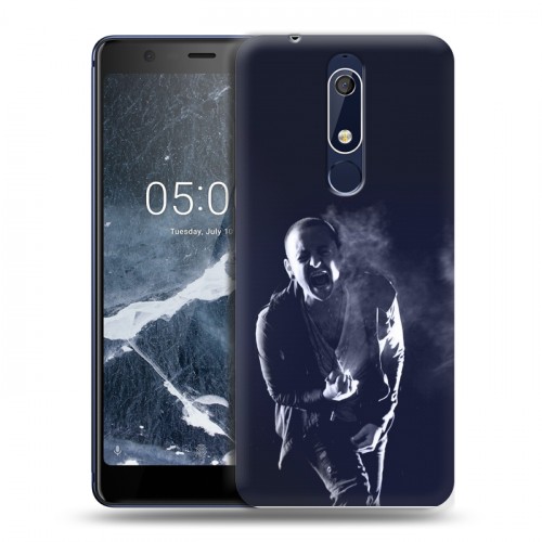 Дизайнерский пластиковый чехол для Nokia 5.1 Linkin Park