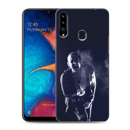 Дизайнерский пластиковый чехол для Samsung Galaxy A20s Linkin Park