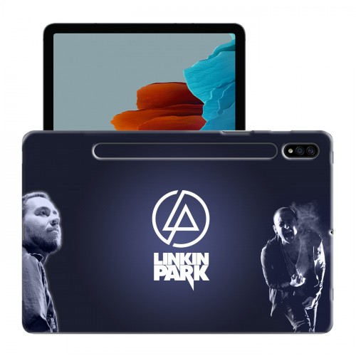 Дизайнерский силиконовый чехол для Samsung Galaxy Tab S7 Linkin Park