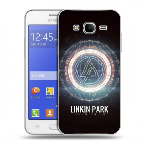 Дизайнерский пластиковый чехол для Samsung Galaxy J7 Linkin Park