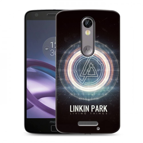 Дизайнерский пластиковый чехол для Lenovo Moto X Force Linkin Park