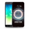 Дизайнерский силиконовый с усиленными углами чехол для Samsung Galaxy A3 (2017) Linkin Park