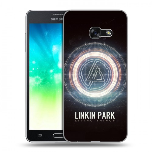 Дизайнерский силиконовый с усиленными углами чехол для Samsung Galaxy A3 (2017) Linkin Park