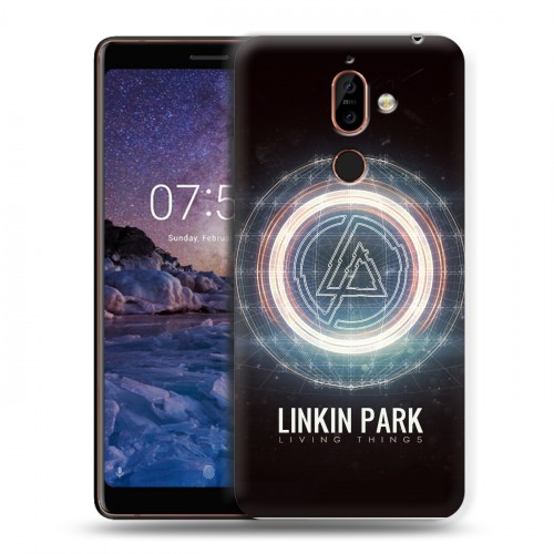 Дизайнерский пластиковый чехол для Nokia 7 Plus Linkin Park