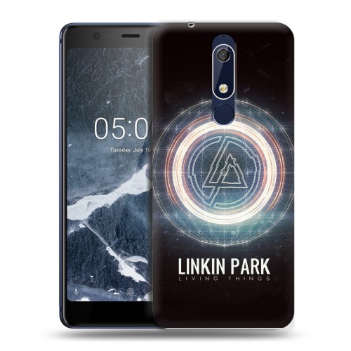 Дизайнерский пластиковый чехол для Nokia 5.1 Linkin Park