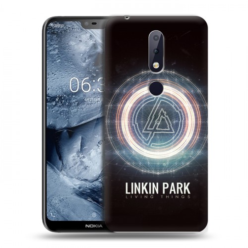 Дизайнерский пластиковый чехол для Nokia 6.1 Plus Linkin Park