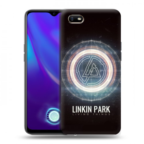 Дизайнерский силиконовый с усиленными углами чехол для OPPO A1k Linkin Park