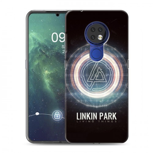 Дизайнерский силиконовый чехол для Nokia 6.2 Linkin Park