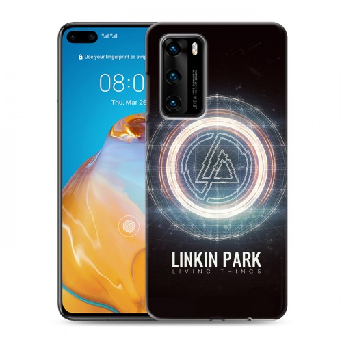 Дизайнерский пластиковый чехол для Huawei P40 Linkin Park