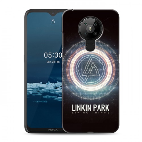 Дизайнерский пластиковый чехол для Nokia 5.3 Linkin Park
