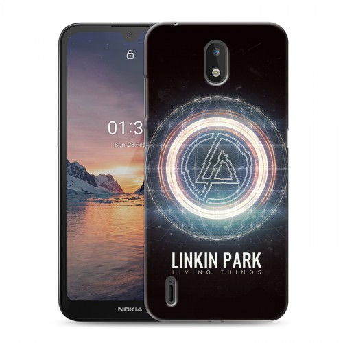 Дизайнерский силиконовый с усиленными углами чехол для Nokia 1.3 Linkin Park