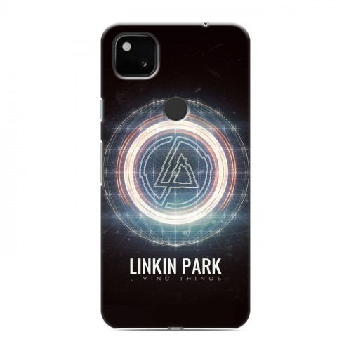 Дизайнерский пластиковый чехол для Google Pixel 4a Linkin Park