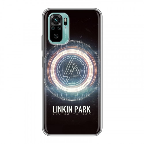 Дизайнерский силиконовый чехол для Xiaomi RedMi Note 10 Linkin Park