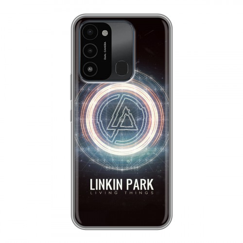 Дизайнерский силиконовый с усиленными углами чехол для Tecno Spark Go 2022 Linkin Park