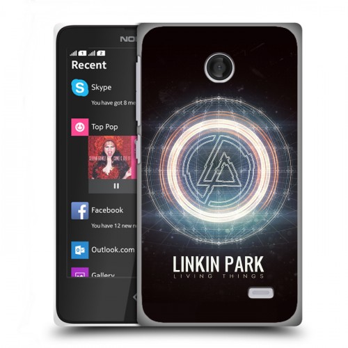 Дизайнерский пластиковый чехол для Nokia X Linkin Park