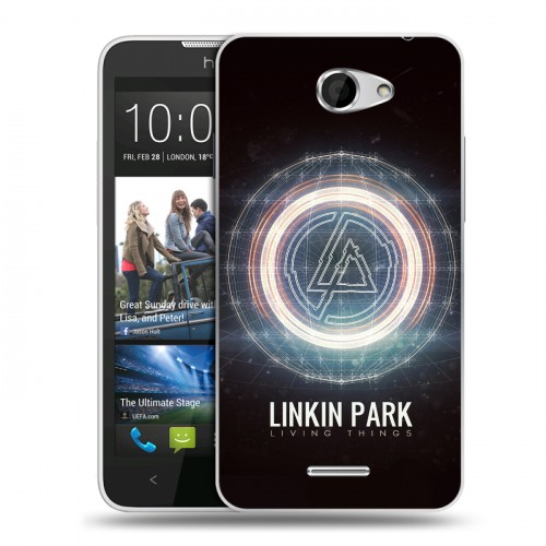 Дизайнерский пластиковый чехол для HTC Desire 516 Linkin Park