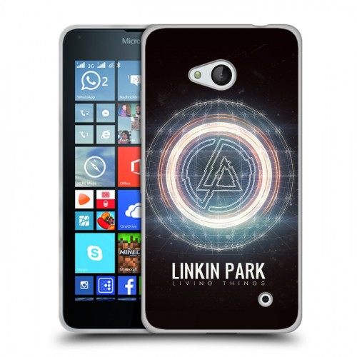 Дизайнерский пластиковый чехол для Microsoft Lumia 640 Linkin Park