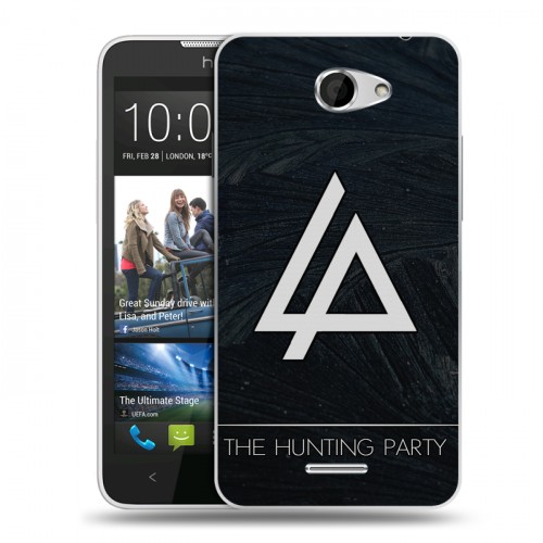 Дизайнерский пластиковый чехол для HTC Desire 516 Linkin Park